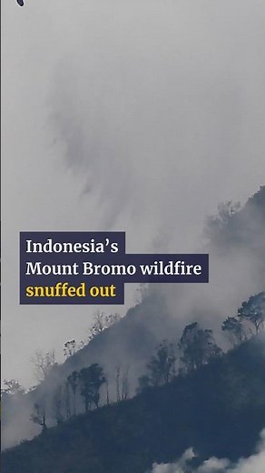 Indonesia’s Mount Bromo wildfire snuffed out