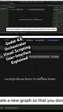 Godot 4.6 Visual Scripting Interface Explained - Orchestrator #godot #visualscripting #orchestrator