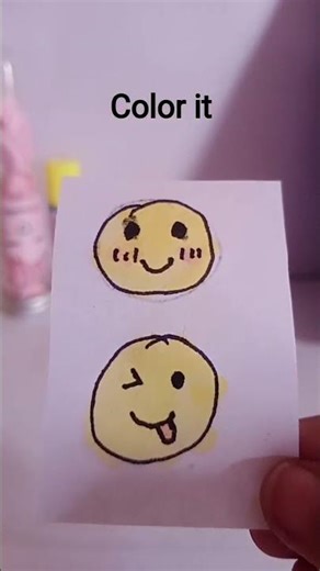 Diy emoji stickers #cute #shorts #creative