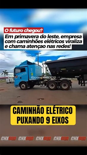 Electric trucks pulling 9 axles in Brazil are already a reality #shorts #trucker #brazil
