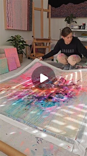 Jess Swan on Instagram: "Not always a "sell out in 30 seconds" kind of success story but a success story all the same ♡ read below ⬇️ I created the original artwork back in 2021, one of my biggest to date, but fell out of love with it after much contemplation. So I reworked the composition in July 2023, painting rose inspired details for the first time and falling head over heels. I titled it "Code Bloom" and uploaded it to my website. The next month, a wave of inspiration flooded my being and t