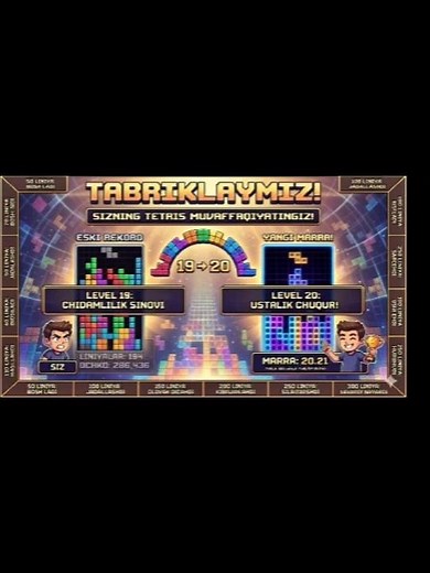 Breaking the Limit: Reaching Level 21 in Tetris! 🚀