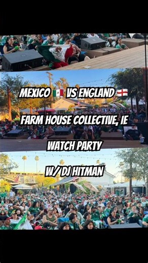 Mexico 🇲🇽 vs. England 🏴󠁧󠁢󠁥󠁮󠁧󠁿 Watch party at Farm House Collective, Riverside 7/5/26