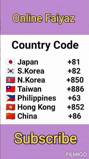 Phone Code| Dialing Codes and Country Code Japan South Korea and Philippines #shorts #short