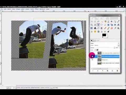 How to put multiple pictures together with GIMP