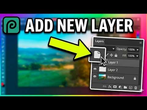 How to add a new layer in Photopea | Photopea tutorial
