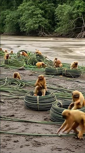 Wild Monkeys Construct Bridge to Save Villagers in the Amazon!