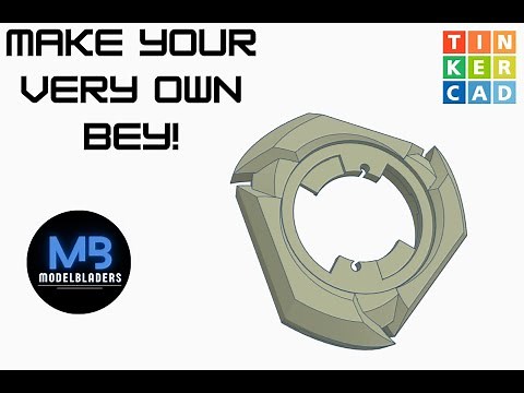 How To Make a Beyblade in Tinkercad!