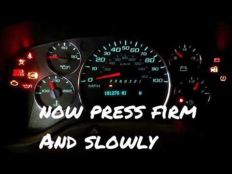 How To Reset Oil Life Chevy Express Van/GMC Vehicles Oil Life Reset/Chevy Oil Light Reset #oilchange