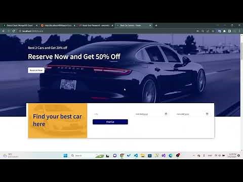 Rental Car MERN Stack Website Project (Full Stack)