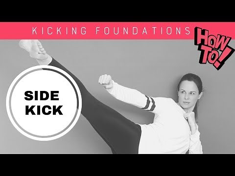 How to do a tae kwon do side kick | With CHLOE BRUCE