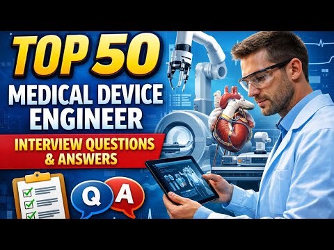 Top 50 Medical Device Engineer Interview Questions and Answers #MedicalDeviceInterview