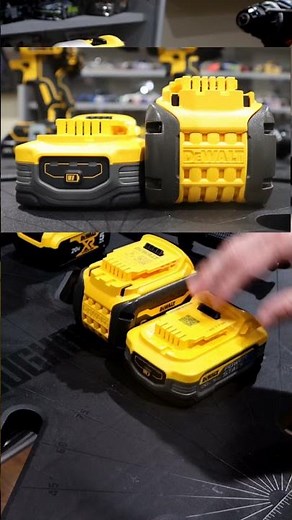Dewalt Powerstack 5ah vs Flexvolt 6ah Battery | Visual Comparison #shorts