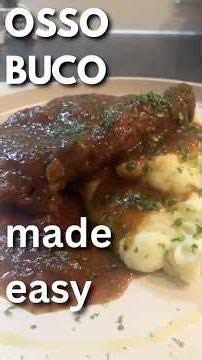 Easy Osso Buco with Creamy Mashed Potatoes | Restaurant style | ASMR #foodies #fypviralシ #ossobuco