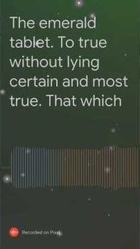 The Emerald Tablet | English Translation By Isaac Newton | The Mental Universe