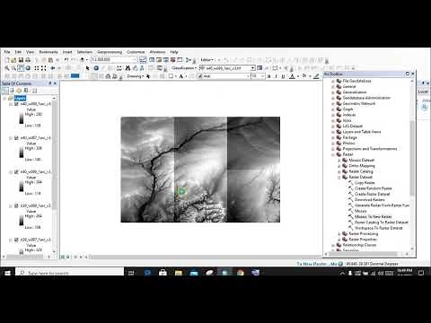 How to combine multiple DEMs into single DEM or Raster in ArcGIS