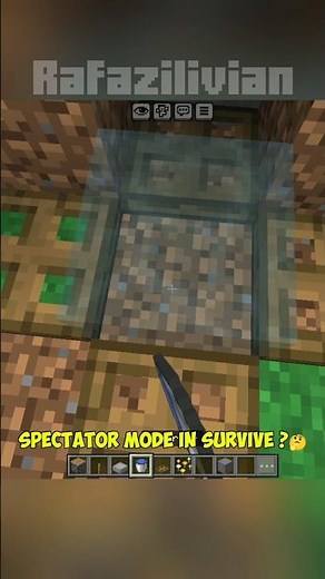 How to make Spectator in survival mode Minecraft !!