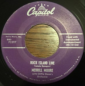 Merrill Moore With Cliffie Stone's Orchestra - Rock Island Line / King Porter Stomp