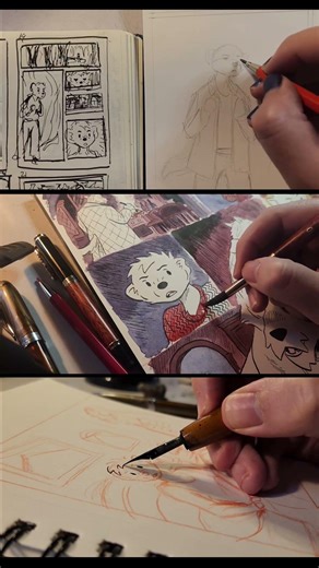 Making a graphic novel is a long, slow process. I've learned to enjoy the time it takes. #art