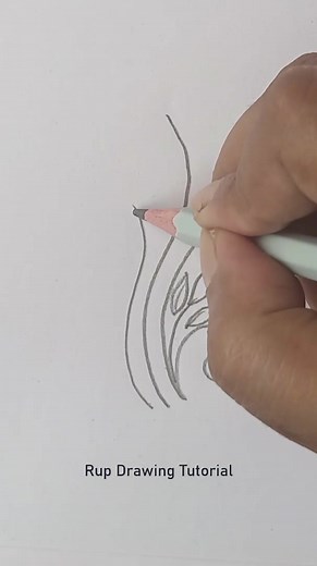 28K views · 403 reactions | Easy leaf drawing Tutorial short videos #drawing #art #howtodraw #shorts | Rup Drawing Tutorial | Facebook