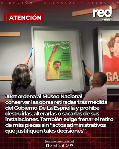 Juez frena nuevos retiros y ordena conservar las obras retiradas del Museo Nacional