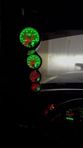 6.0 powerstroke new max tow glow shift gauges after self installation