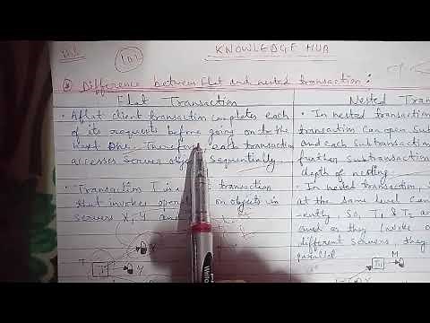 Part-102: Difference between Flat Transaction and Nested Transaction with structure in brief and eas