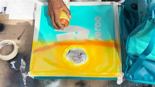 Deliveroo Bag Makeover - From Delivery Gear to Artwork