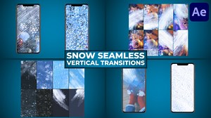Snow Blizzard Seamless Transitions for After Effects