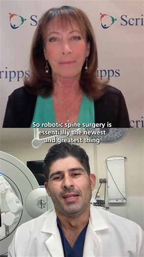3K views · 48 reactions | Robotic spine surgery is changing the way back conditions are treated. With greater precision and less recovery time, it can be a game changer for the right patients. Stephen Stephan, MD, orthopedic spine surgeon at Scripps Clinic, answers common questions and explains how it works. Watch now: https://bit.ly/3WYIXRM | Scripps Health | Facebook