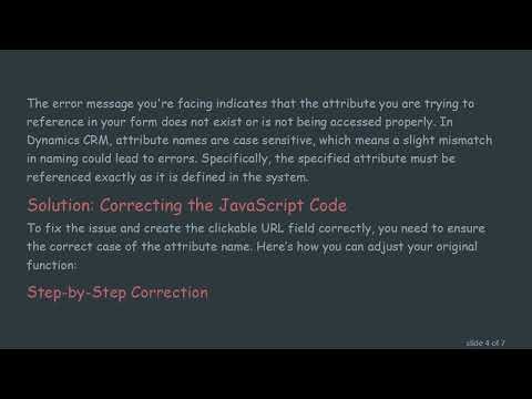 Creating a Static URL Hyperlink in Dynamics CRM Forms via JavaScript