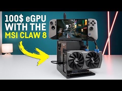 Testing the MSI Claw 8 AI+ with a cheap eGPU (RTX 3060 & RTX 4070)