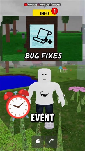 BUG FIXES EVENT IN 99 NIGHTS IN THE FOREST #99nightsintheforest #roblox #shorts