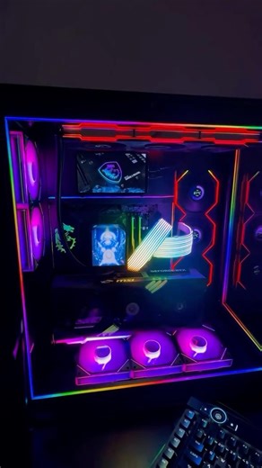 phanteks nv9 build with rtx 5090 #shorts #pcbuild #gaming