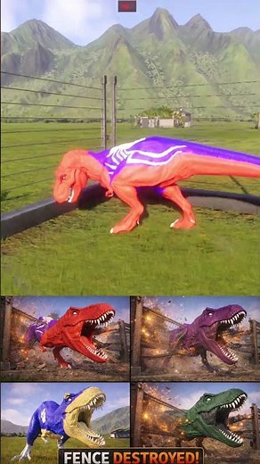 T-Rex DESTROYS the Fence! 😱🔥 Jurassic World Evolution 2 #jurassicworldevolution2dominionbiosynexpan