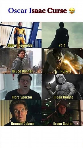 Oscar Isaac vs Every Comic Role 😭 #MoonKnight #Marvel