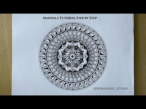 Mandala Tutorial Step by Step || How To Draw Easy Mandala For Beginners || MANDALA ART for beginner