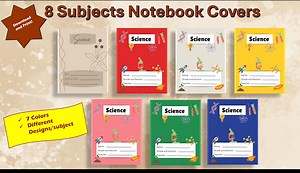 8 Subjects Notebook Covers| Digital Notebook Covers| Easy to Print Covers| Back-to-school Subject Notebook Covers - Etsy Canada