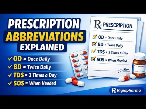 How To Read Doctor Prescription | Medical Abbreviation | Medical Terms