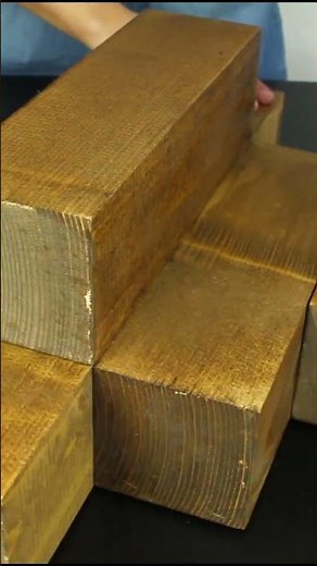 Ingenious Wood Blocks Corner Shelf: DIY Stylish Storage