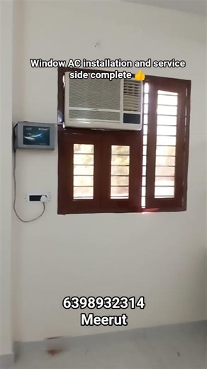 window AC installation and service karaye meerut 6398932314 #viral #actechnician #repairservice