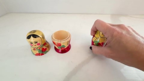 Vintage Russian Wood Nesting Dolls Set of 3 Original Sticker Made in USSR Matryoshka Stackable Wooden Hand-painted Folk Art - Etsy