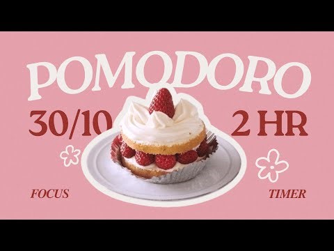 𝐬𝐭𝐫𝐚𝐰𝐛𝐞𝐫𝐫𝐲 𝐬𝐡𝐨𝐫𝐭𝐜𝐚𝐤𝐞 🍓 𝟹𝟶/𝟷𝟶 𝟹 𝚂𝙴𝚃𝚂 𝟸𝙷𝚁 | pomodoro focus timer | cozy jazz | study with me