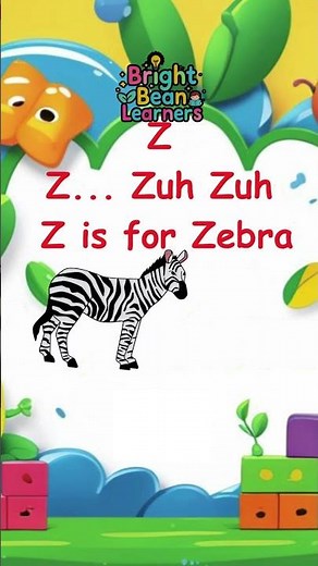 Letter Z for Kids | Alphabet Shorts | Bright Bean Learners