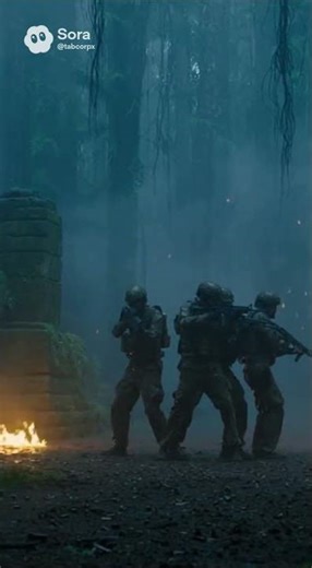 "Raptors Attack Soldiers on Prehistoric Island"