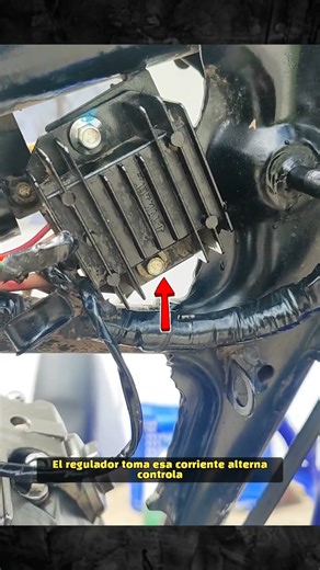 Como funciona el regulador en una motocicleta 🏍️ #motos #youtubeshorts #regulador