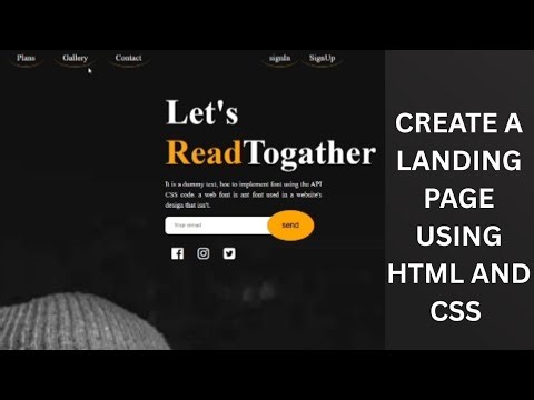 Create a Stunning Landing Page Using HTML & CSS | Beginner Friendly ✨
