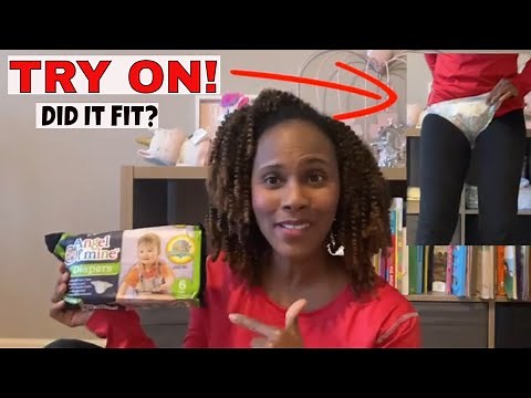 DIAPER TRY ON & REVIEW-Did These Dollar Tree DIAPERS FIT ME?| DISPOSABLE DIAPERS| REQUESTED VIDEO!