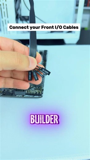 How to Plug in Gaming PC Front I/O Cables EASILY! #techtips #gamingpc #techshorts