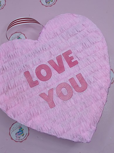 Mini Piñata de Corazón para San Valentín